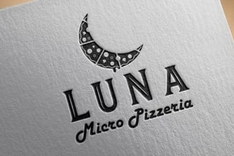 design any kind of pizza logo