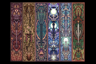create dark fantasy llustration