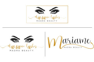 design watercolor makeup cosmetic,eyelash beauty saloon logo