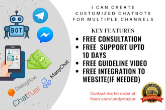 create a facebook messenger chatbot in manychat or chatfuel