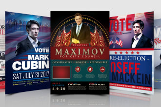 create political flyer for your election campaign