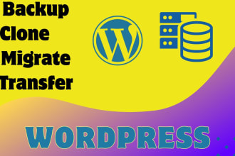 backup, clone, migrate your wordpress websites within 6 hours
