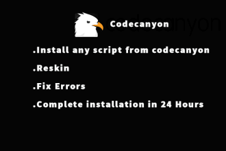 install any codecanyon,themeforest, website or admin panel