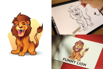 create a very unique hand drawn mascot logo