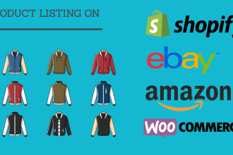 manage shopify, ebay, wordpress store, upload products