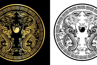 redraw and vectorise artwork or logo for tshirts, products