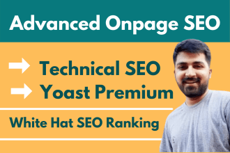 do onpage SEO with yoast and technical optimization of wordpress site