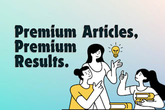 write SEO optimized articles on any topic