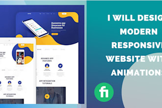 design create one page or landing page website