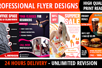 design professional advertising flyers