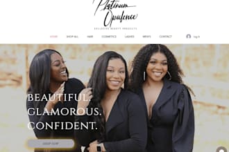 do a stunning wix website design or business wix website