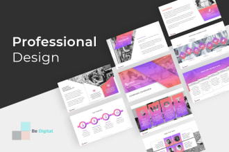 produce a prodigious powerpoint presentation design or keynote or google slides