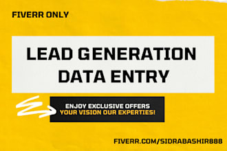 be your expert lead generation specialist