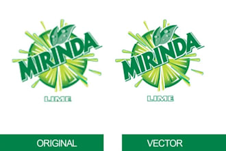 redraw, convert your artwork to perfect vector ai, png, jpeg