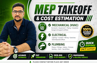 do mep material takeoff, cost estimation of construction projects on planswift