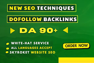 do high authority dofollow SEO backlinks da 90 link building