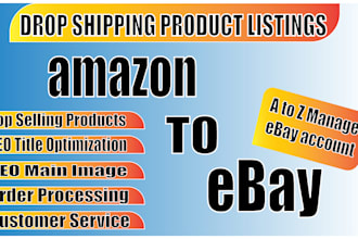 do amazon to ebay dropshipping listings