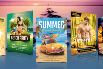 design amazing summer flyers