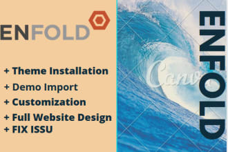 design, fix issue, customize wordpress website with enfold