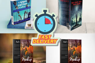 create eye catching 3d cover mockup from your 2d book cover