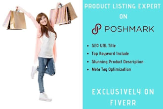 re list your active products with SEO on poshmark