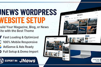 build fast loading wordpress magazine or news blog with jnews
