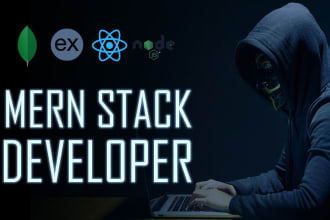 develop fullstack web applications with reactjs, nodejs, php, mongo