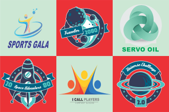 design food, hipster, space, business logo