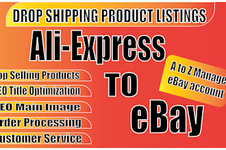 do aliexpress to ebay dropshipping listings