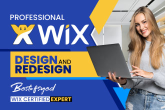 design or redesign your wix website or wix online store