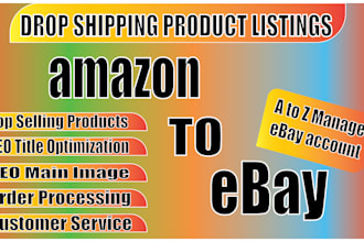 do amazon to ebay dropshipping listings