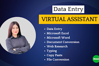 do data entry, typing documents, copy paste work fast