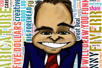 draw the most disproportional caricature of anybody you want