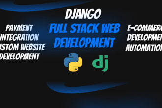 complete your python and django website applications