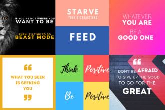 create motivational inspiration quotes with your logo for instagram