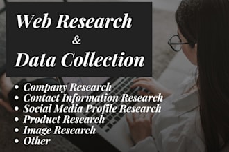 do web research and data collection