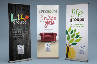 design professional roll banner signs large format