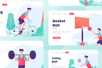 Best Deals!  make modern flat illustration for your app or web