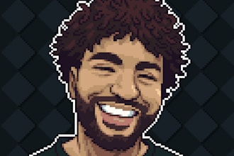 make personalized pixel art for you