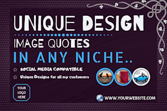 design unique image quotes in any niche
