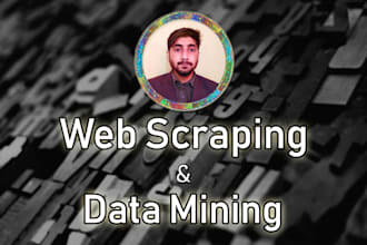 do web scraping, data mining and extraction with python
