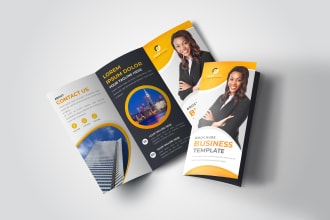 do unique corporate trifold brochure, flyer
