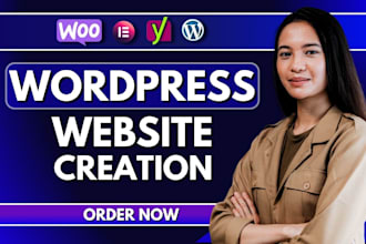 do a full website creation and build a new wordpress website in 24 hours