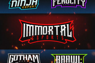 make awesome logo for esport, sport, twitch, and streamers