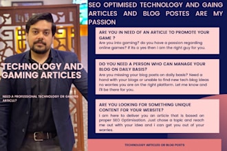 write an SEO optimized technology or gaming article
