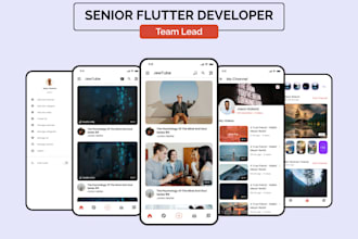 be your flutter app front end developer