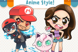 create cute anime chibi character
