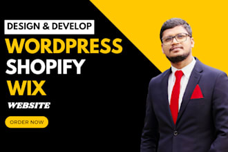design and develop a professional website with shopify