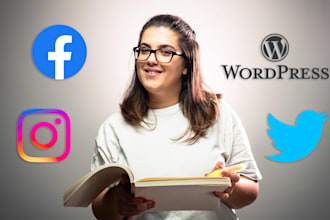 proofread your blog post, instagram caption, twitter and facebook post