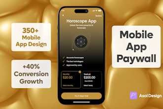 design mobile app UI UX in figma UX paywall to increase revenue
